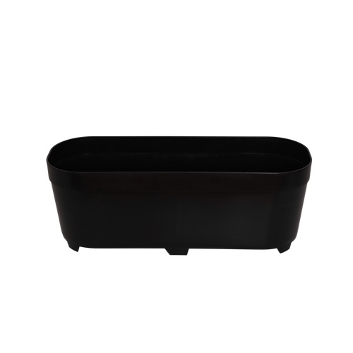 Jardinera 45×16 cm Negra Paquete 6 piezas | Matec