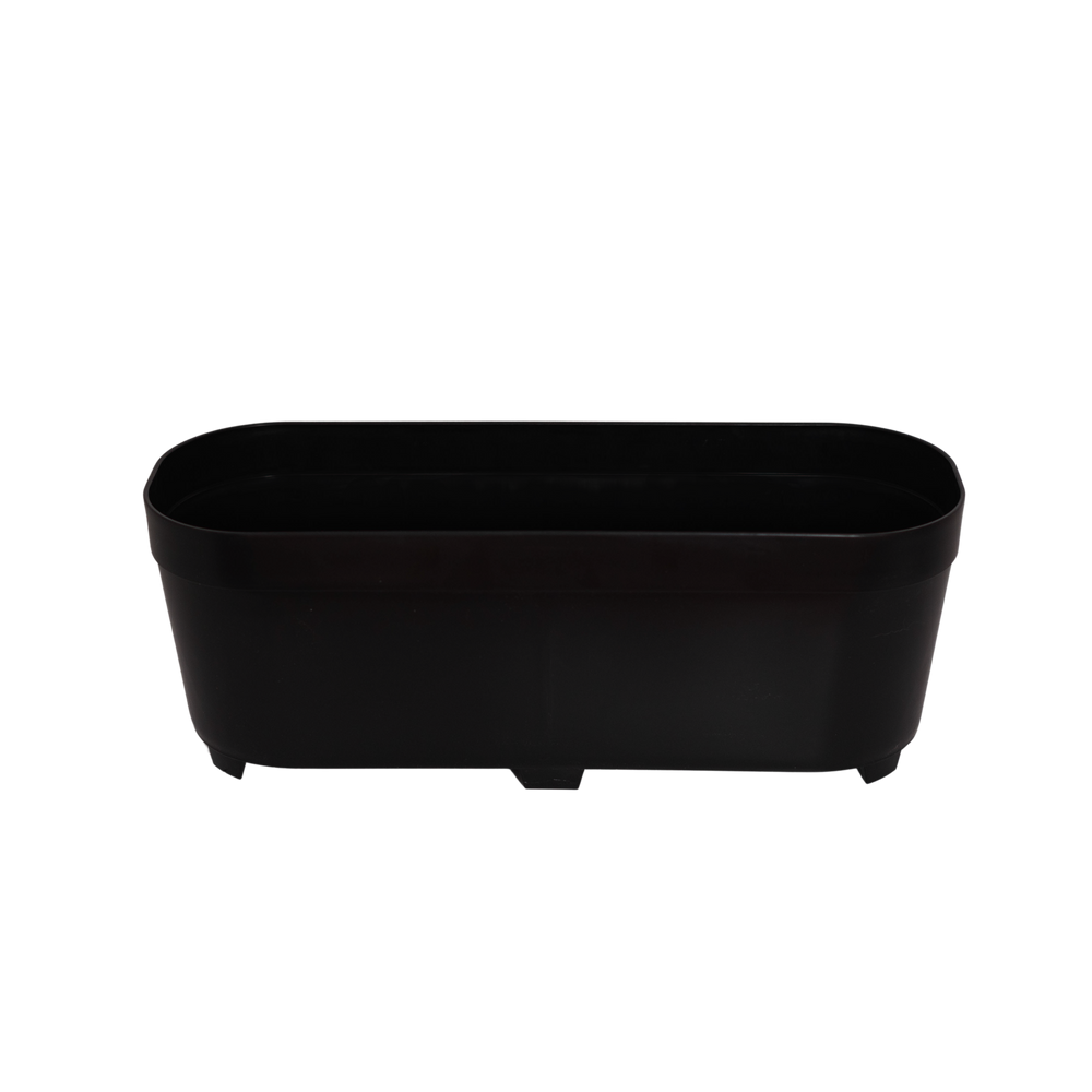 Jardinera 45×16 cm Negra Paquete 6 piezas | Matec