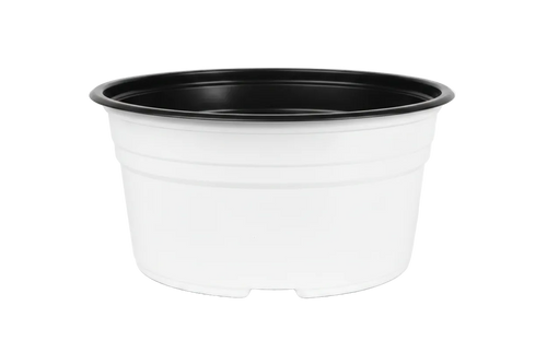 Maceta Extra Baja 8 pulgadas Blanca Paquete 12 piezas | Matec