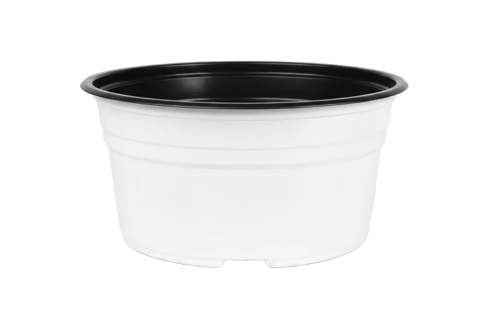 Maceta Extra Baja 8 pulgadas Blanca Paquete 12 piezas | Matec