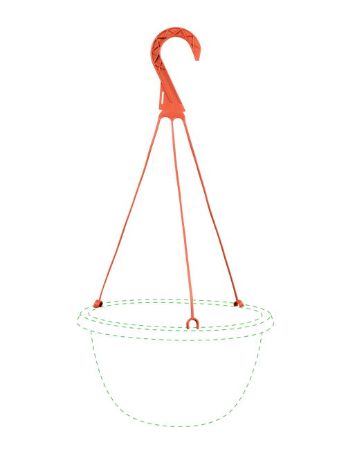 Gancho para Maceta Colgante 48 cm Terra Paquete 50 piezas | Matec