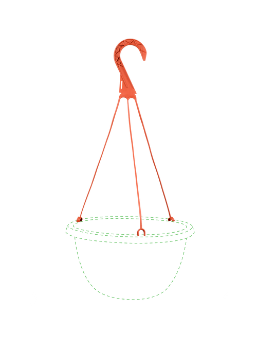 Gancho para Maceta Colgante 32 cm Terra Paquete 50 piezas | Matec
