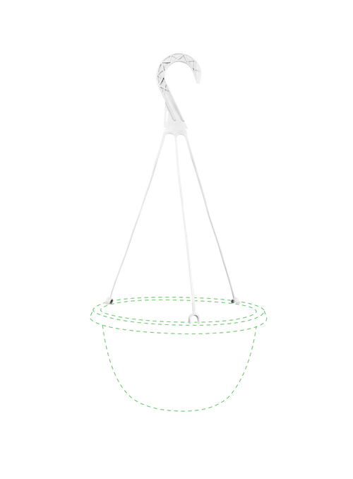 Gancho 40cm Blanca