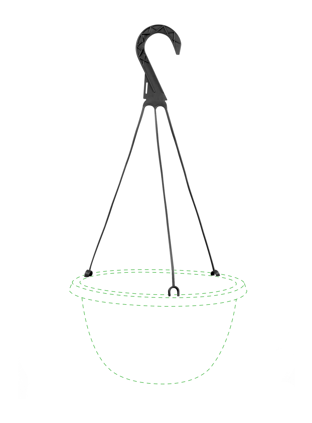 Gancho 48cm Negra