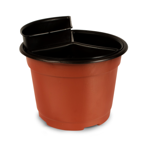 Combo Maceta 6p Negra Paq 10