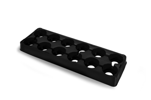Charola Mini Quart Negro Paq 10
